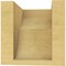 Ekena Millwork 5"W x 5"D x 5"H Wide Crestline Rough Cedar Woodgrain TimberThane Corbel, Primed Tan CORUR05X05X05CRERCPR - alternate 6